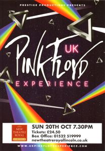 UK Pink Floyd Experience flyer: Lincoln (2019)