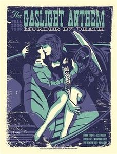 Gaslight Anthem - Fall Tour 2009 (Purple & Green)