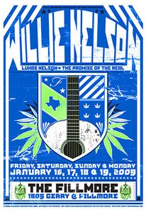 Willie Nelson San Francisco 2009 (Blue edition)