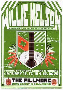 Willie Nelson San Francisco 2009 (Green edition)