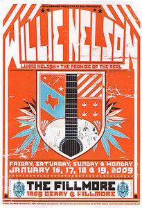 Willie Nelson San Francisco 2009 (Orange edition)