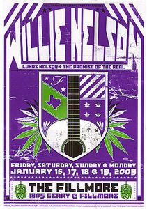 Willie Nelson San Francisco 2009 (Purple edition)