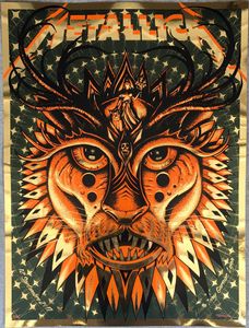 Metallica Lyon 2017 (AP Gold Foil Variant)
