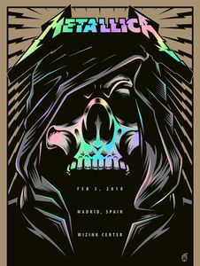 Metallica Madrid 2018 (Night 1) (AP Rainbow Foil Variant)