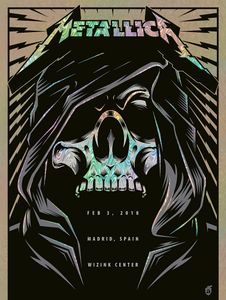 Metallica Madrid 2018 (Night 1) (AP Swirl Foil Variant)