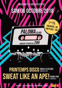 Printemps Disco + Sweat Like An Ape!