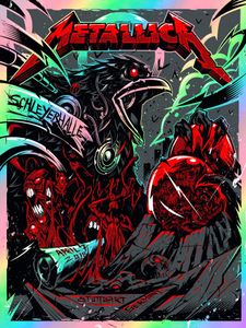 Metallica Stuttgart 2018 (Night 1) (AP Rainbow Foil Variant)