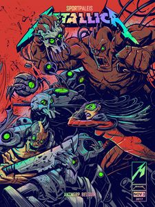 Metallica Antwerp 2017 (Night 2) (AP Rainbow Foil Variant)