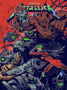 Metallica Antwerp 2017 (Night 2) (AP Thatched Foil Variant)