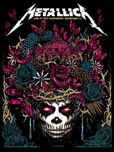 Metallica San Antonio 2017 (AP Pink Ink Variant)