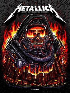 Metallica Chicago 2017 (AP Purple Ink Variant)