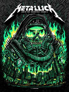 Metallica Chicago 2017 (AP Glow In the Dark Variant)