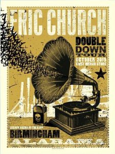 Eric Church Birmingham 2019 (Chief Merch Store Gold Edition)
