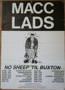 The Macc Lads UK Tour Poster 1988