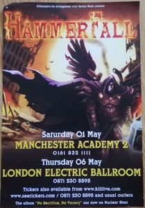 Hammerfall UK Tour 2010