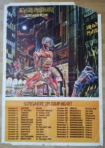 Iron Maiden Tour Poster 86/87
