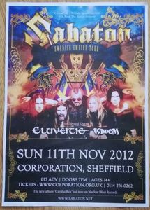 Sabaton Sheffield 2012