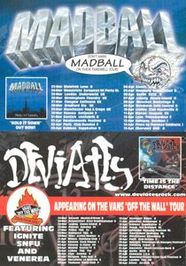 The Donas on Tour; Coming soon on Epitaph… The Bouncing Souls – How I Spent My Summer Vacation / Guttermouth – Covered With Ants; U.S. Bombs on Tour; The Slackers on Tour; Lars Frederiksen And The Bastards - Lars Frederiksen And The Bastards; Voodoo Glow Skulls coming on Tour with… Union 13; Madball on their Farwell Tour; Deviates appearing on The Vans "Off The Wall" Tour featuring Ignite, SNFU and Venerea