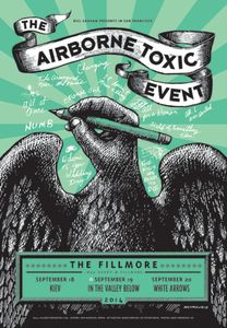 The Airborne Toxic Event San Francisco 2014 (Teal edition)