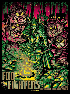 Foo Fighters Gothenburg 2018 (AP Gold Foil Variant)