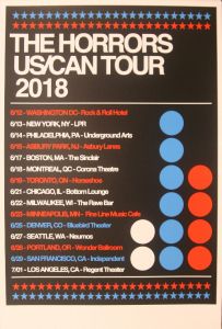 The Horrors US/Canadian Tour 2018
