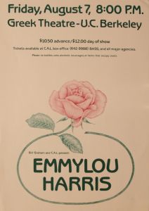 Emmylou Harris Berkeley 1981
