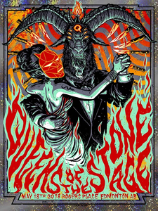 Queens Of The Stone Age Edmonton 2018 (AP Champaign Foil Variant)