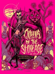 Queens Of The Stone Age San Bernardino 2017 (AP Pink Variant)