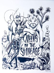 Queens Of The Stone Age San Bernardino 2017 (Original Inking)