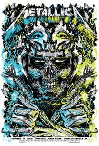Metallica Charlottesville 2009 (Blue/Green)