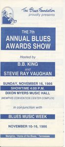 7th Annual Blues Awards Show Memphis 1986