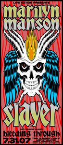 Marilyn Manson / Slayer Cleveland 2007 (Handbill edition)