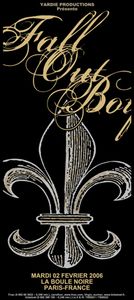 Fall Out Boy Paris 2006 (Handbill edition)