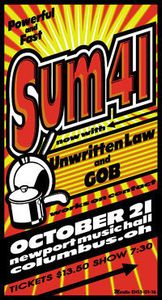 Sum 41 Columbus 2001