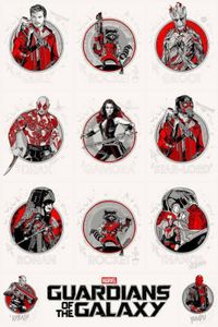 Guardians Of The Galaxy Handbill Set 2014 (Uncut)