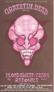 Grateful Dead / Blood, Sweat, and Tears / The Rationals Detroit 1968