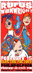 Rufus Wainwright Philadelphia 2002 (Handbill edition)