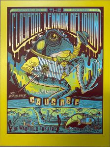 Claypool Lennon Delirium San Francisco 2019 (VIP) (Shocking Green Silk w/Red Line Art Edition)