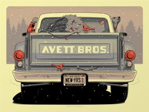 Avett Brothers Greensboro 2019 (Yellow Kraft Edition)