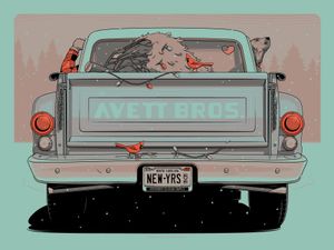 Avett Brothers Greensboro 2019 (Blu Raspberry Edition)