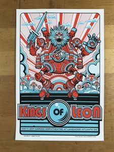 Kings Of Leon Atlanta 2017 VIP (Artist Proof)