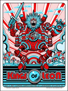Kings Of Leon Atlanta 2017 VIP (Artist Proof)