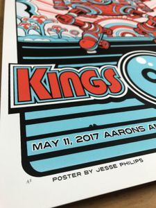 Kings Of Leon Atlanta 2017 VIP (Artist Proof)