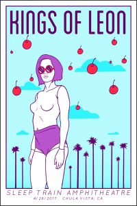 Kings Of Leon Chula Vista 2017 VIP (Artist Proof)