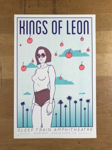 Kings Of Leon Chula Vista 2017 VIP (Artist Proof)
