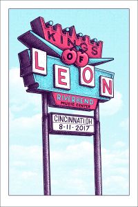 Kings Of Leon Cincinnati 2017 VIP (Artist Proof)