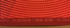 Kings Of Leon Phoenix 2017 VIP (Artist Proof)