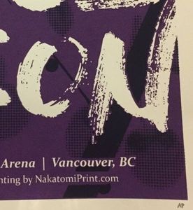 Kings Of Leon Vancouver 2017 VIP (Artist Proof)
