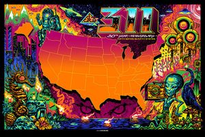 311 State Tour Map 2020 (Regular Edition)