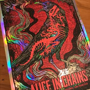Alice In Chains San Francisco 2016 (AP Rainbow Foil Variant)
